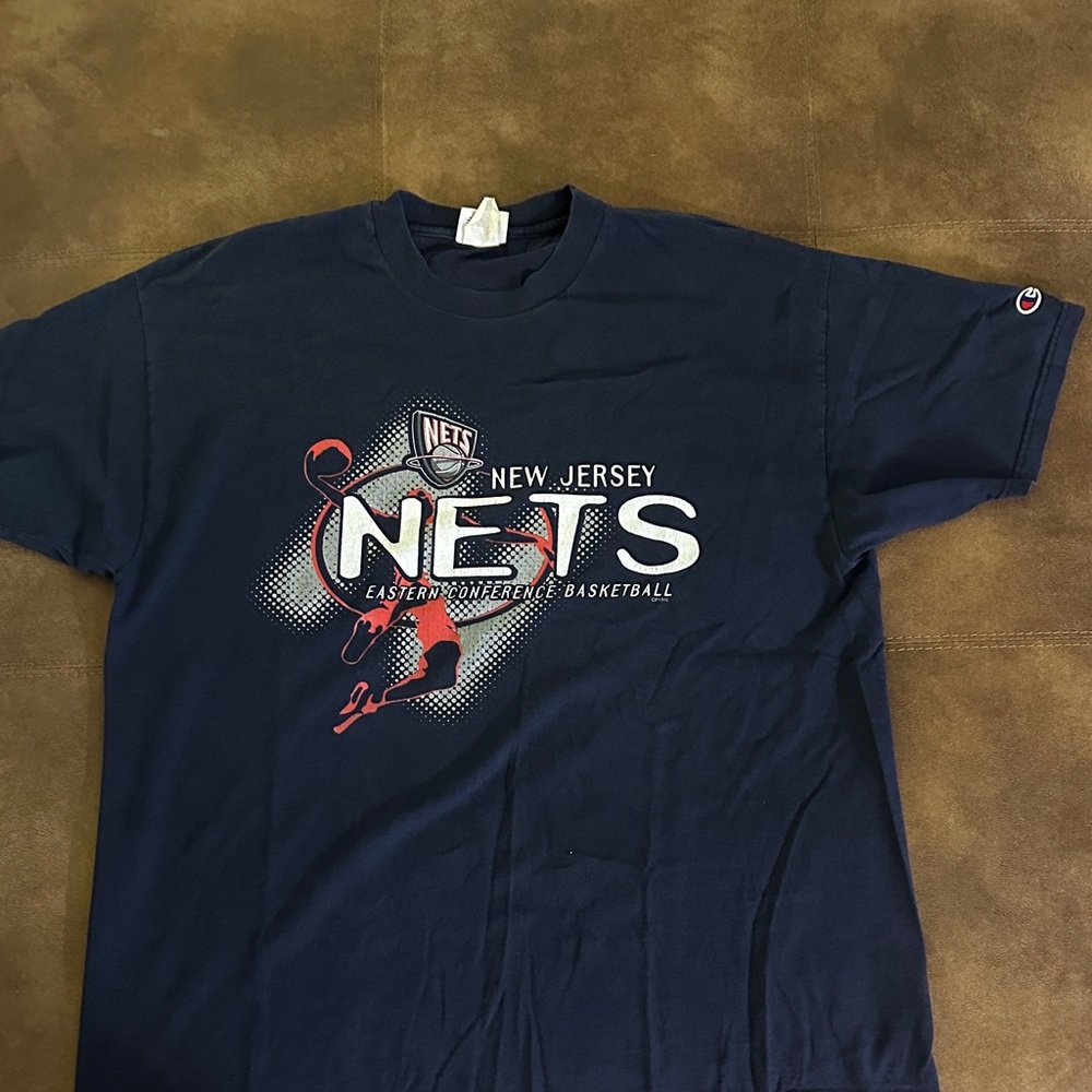 New Jersey Nets Champion Navy Blue T-Shirt